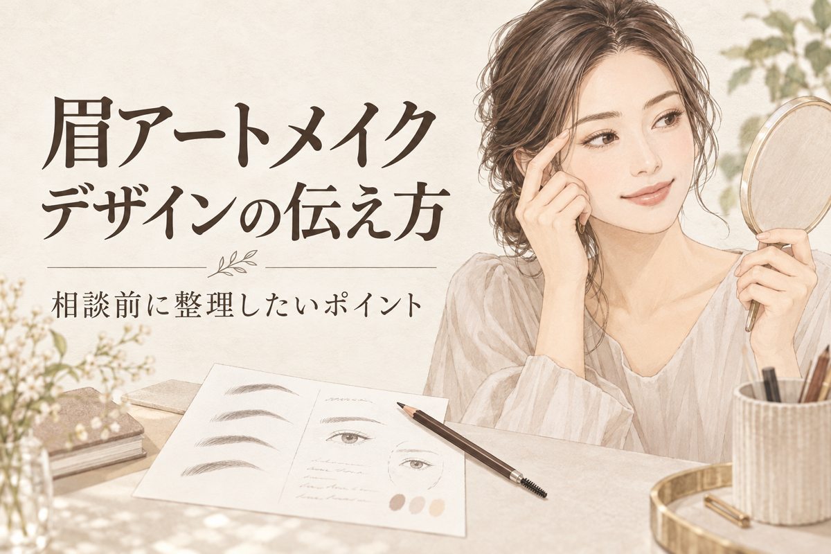 眉アートメイクのデザインの伝え方と相談前に整理したいポイント